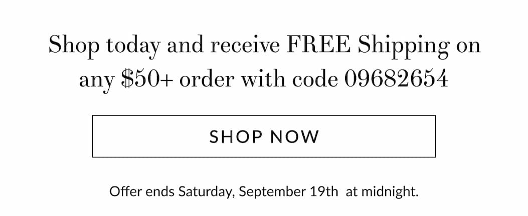 Free Shipping on any order