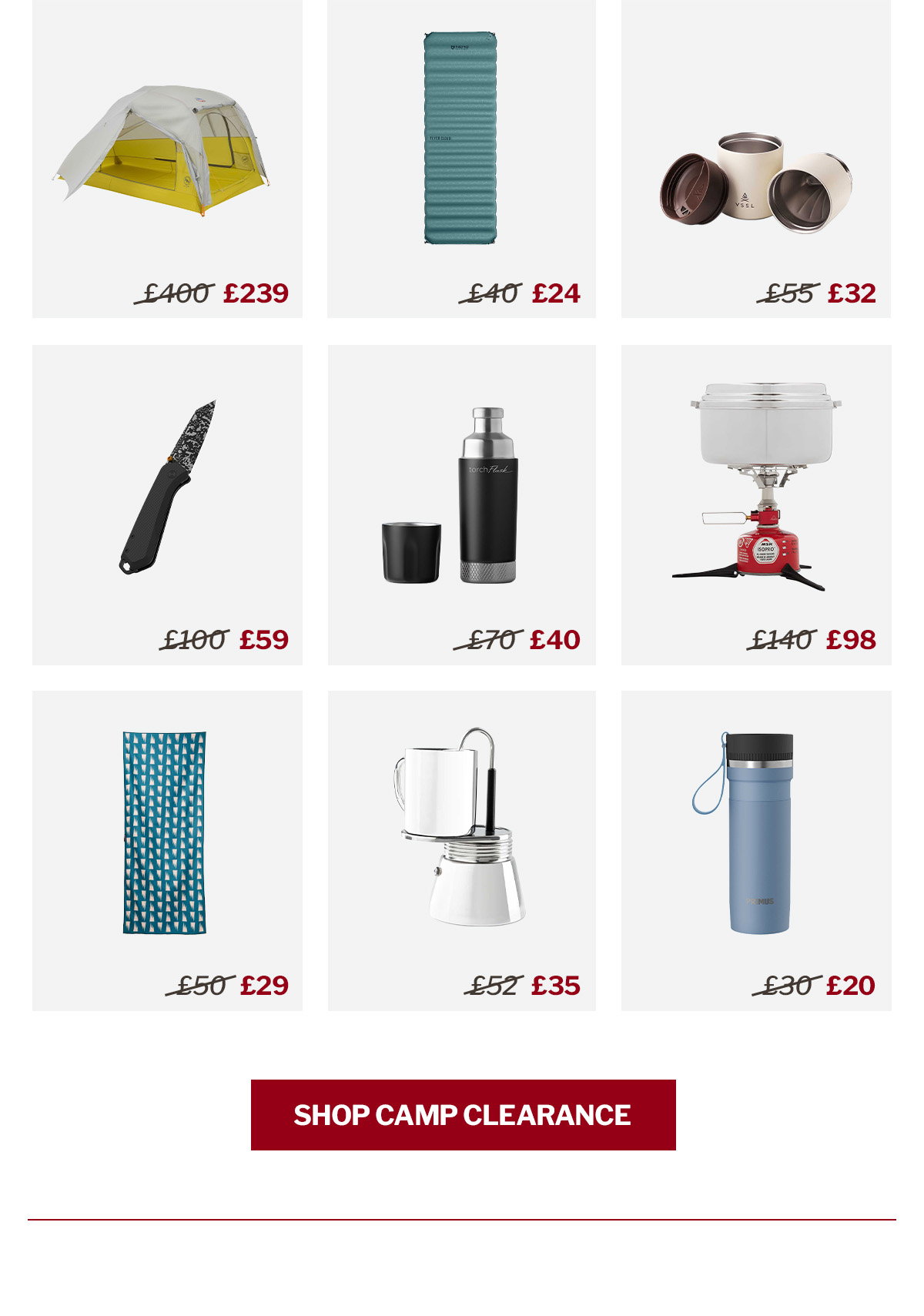 Summer Clearance | Up to 50% Off Camp Gear & Accessories | WildBounds