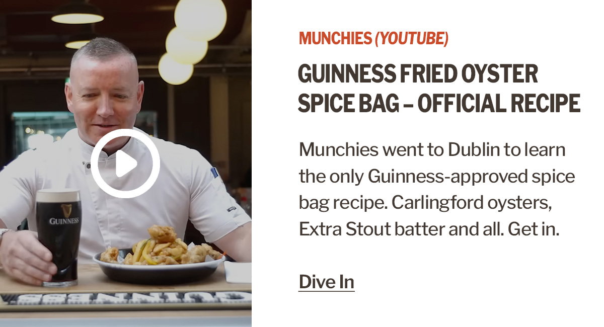 Detours | The Official Guinness Fried Oyster Spice Bag We Can't Stop Eating - How To | Munchies (YouTube)