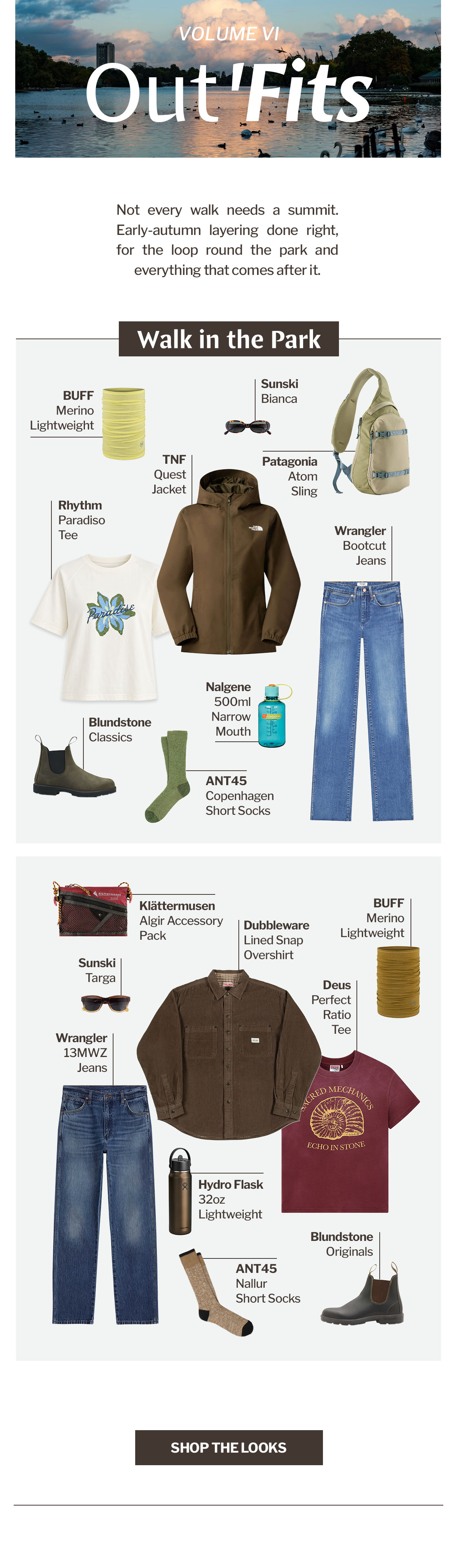Out 'Fits Volume VI | Walk in the Park | WildBounds