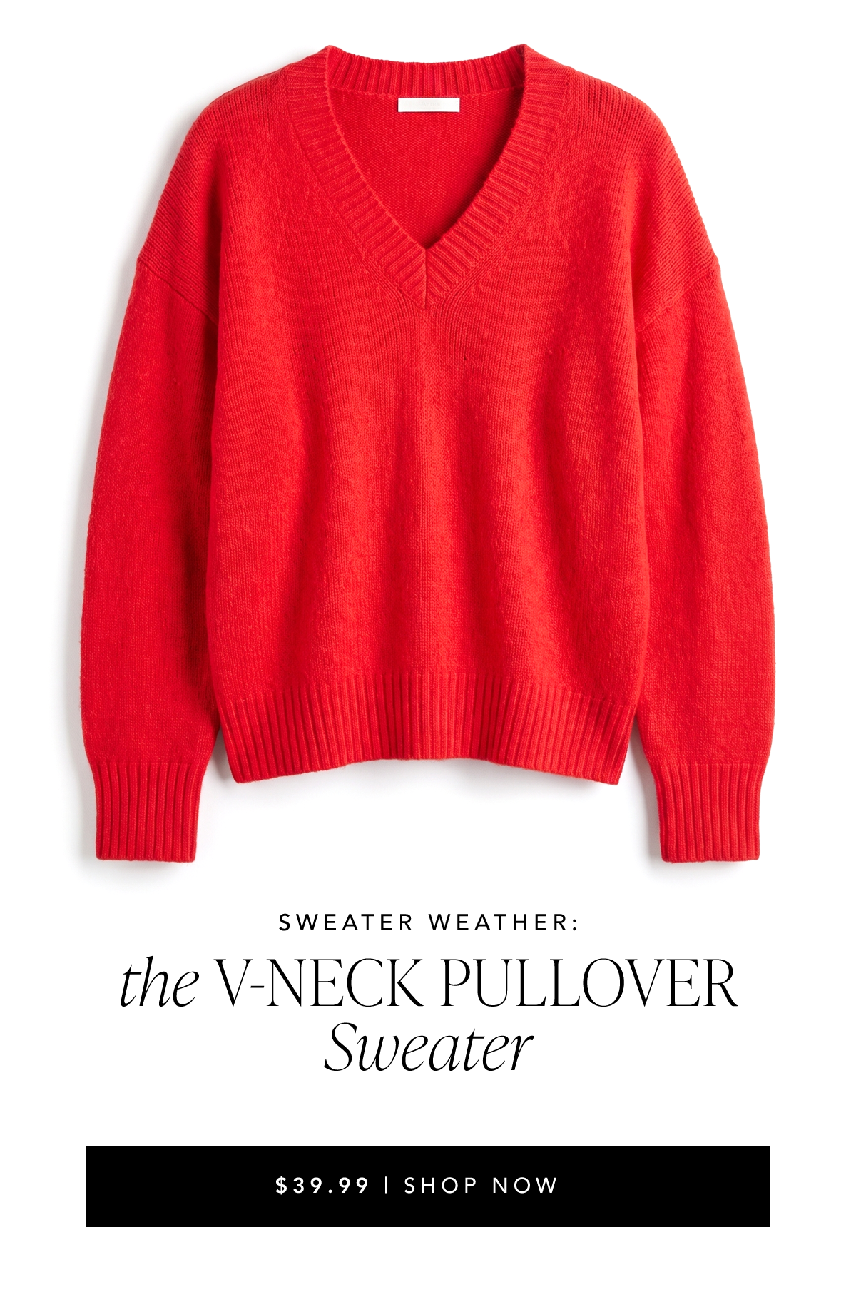 Longsleeves V Neck Pullover Sweater