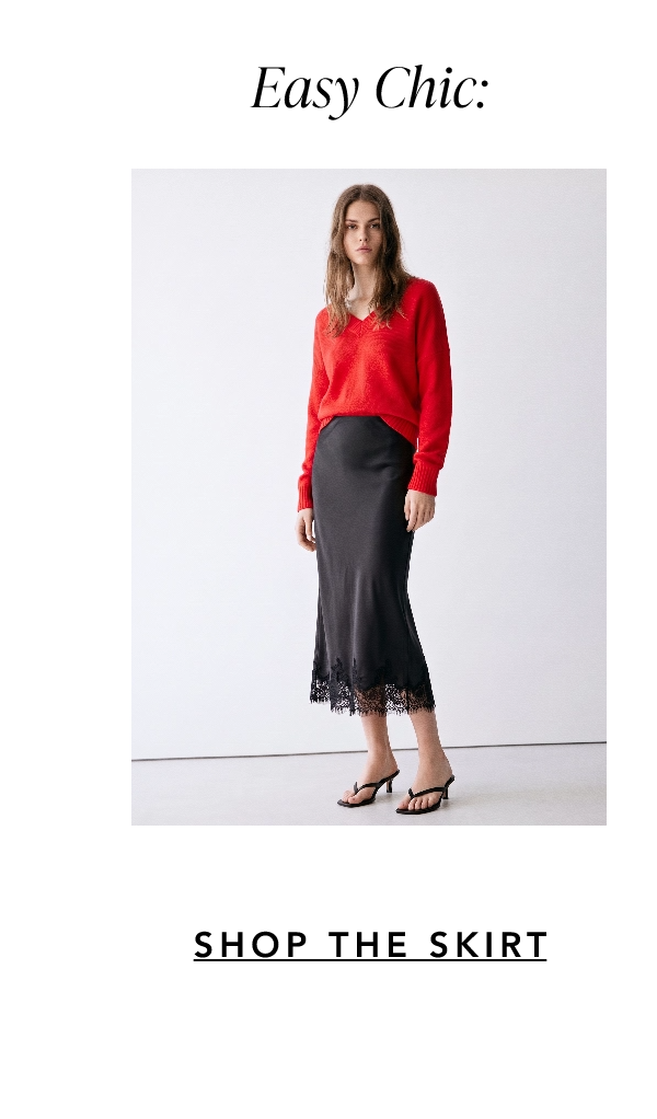 Elegant High Waist Midi Lace Satin Skirt