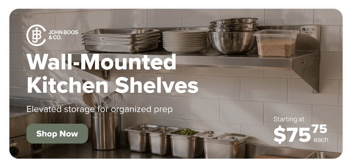 John Boos Wall-mounted Shelves