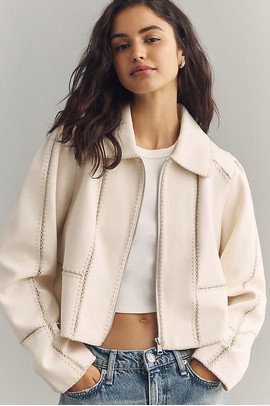 Freya Stitched Zip-Up Jacket