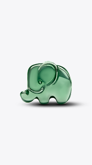 Green Elephant Mini Charm