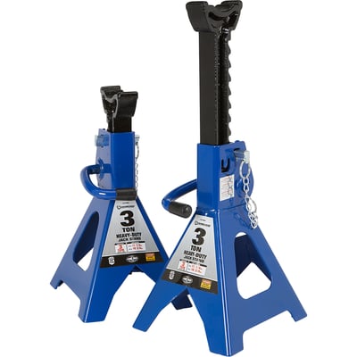 Strongway Double-Locking Jack Stands, Pair, 6000-Lb. Capacity, 11in.–16-3/4in. Lift Range