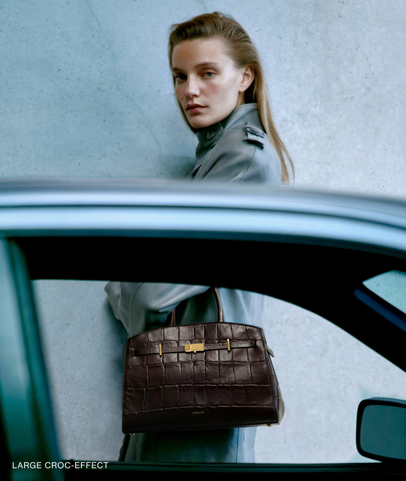 midi hudson dark chocolate large croc