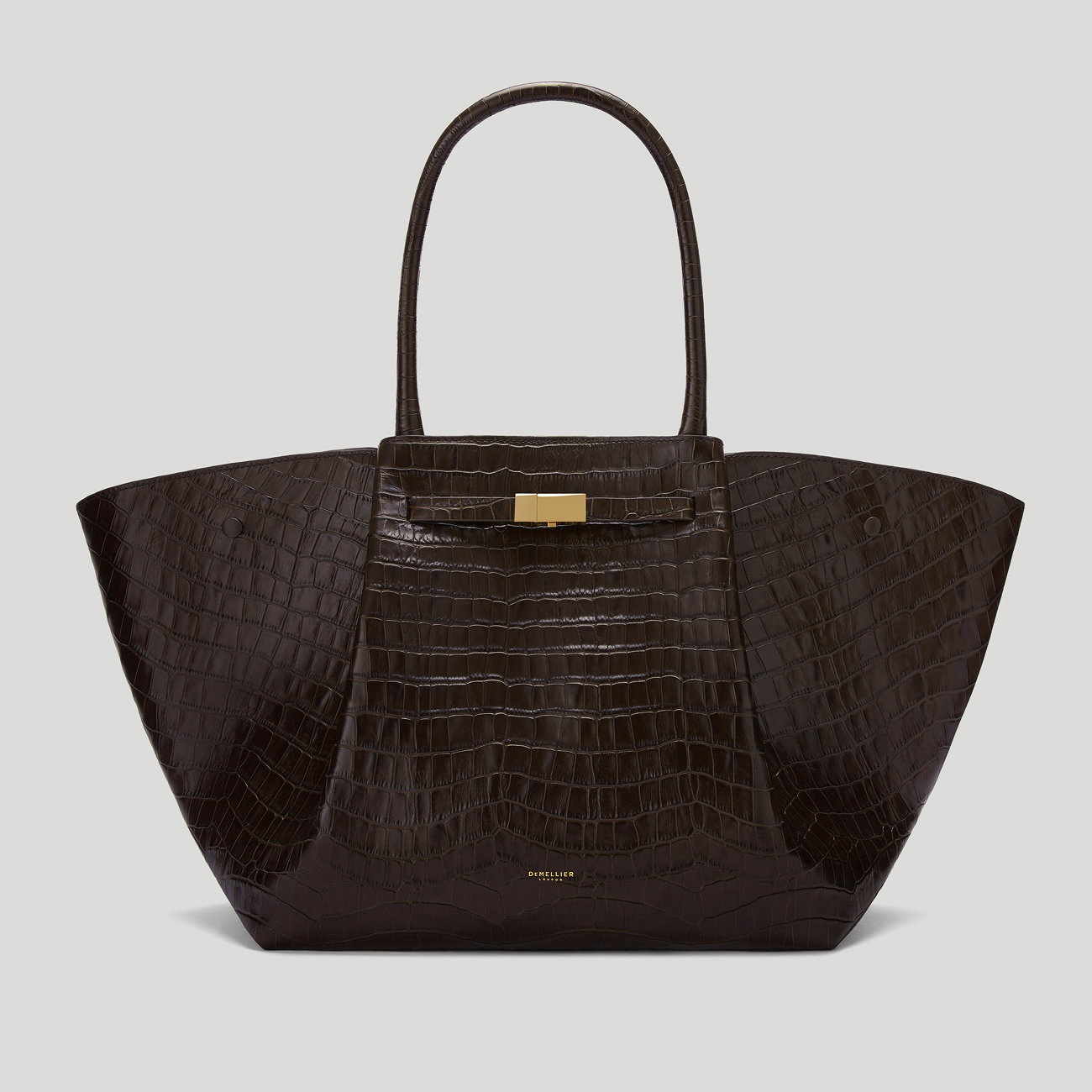 the new york dark chocolate croc-effect