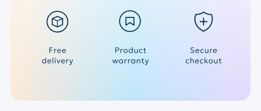 Free delivery - Product warranty - Secure checkout
