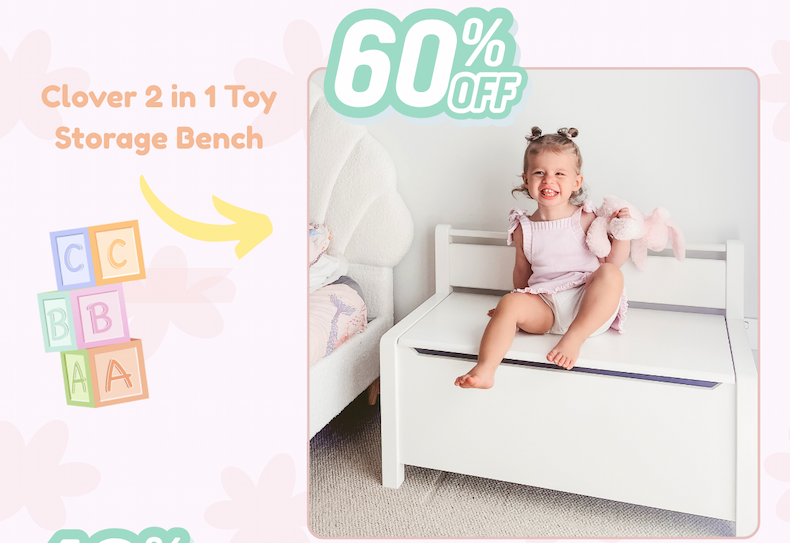 Clover 2 in 1 Storage Bench