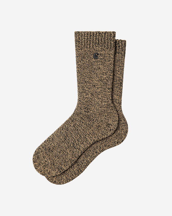 Carhartt WIP Tony Socks | Black / Wip Dusty H