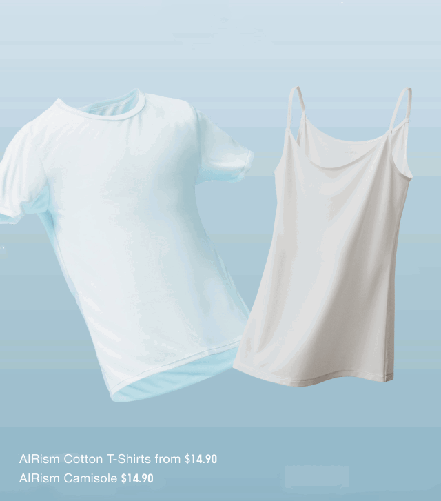 hero0airism0cotton0tshirt0and0airism0camisole