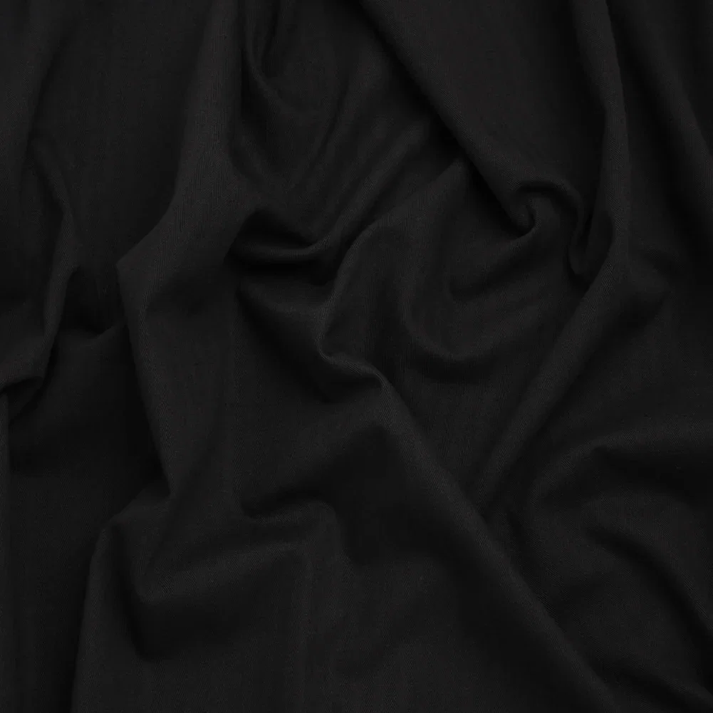 Image of Cotton Herringbone Twill Coutil - Black - Farrah Collection