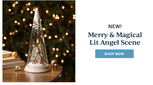 NEW!  Merry & Magical Lit Angel Scene  [SHOP NOW]