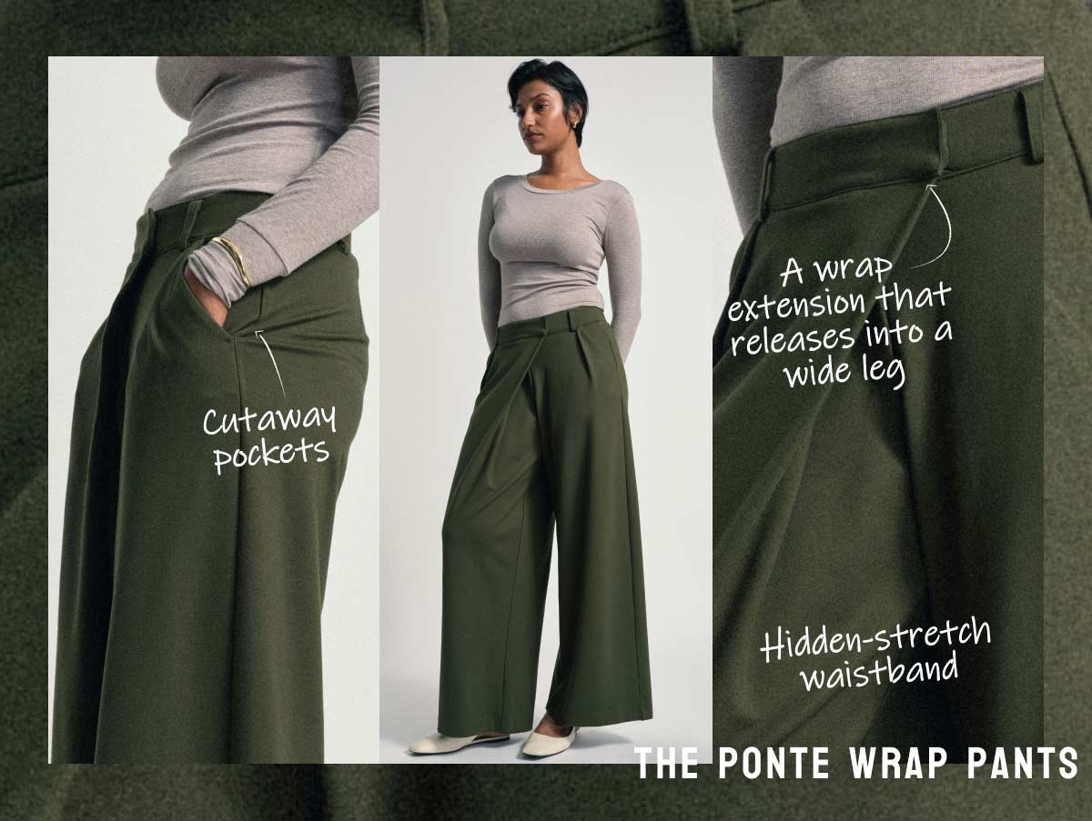 Ponte Wrap Pants