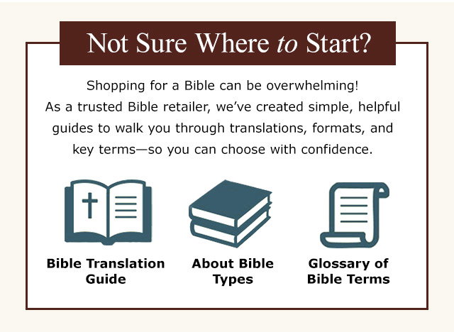 Not Sure Where to Start? Try Our Helpful Bible Guides!