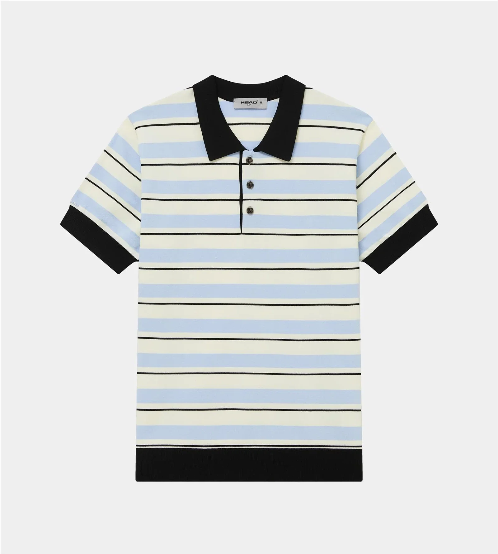 Image of Striped Knit Polo 
