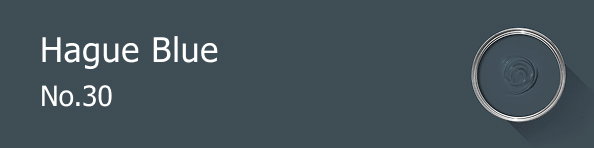 Rectangle banner of Hague Blue