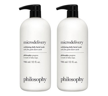 philosophy microdelivery exfoliating facial 32oz duo
