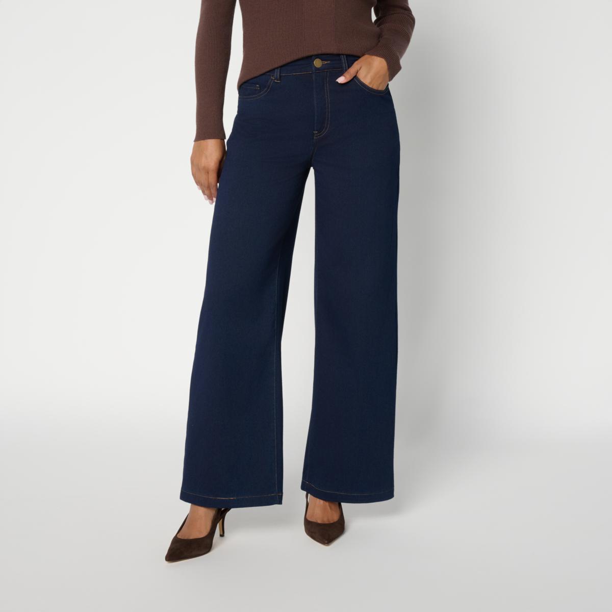 Mark & James by Badgley Mischka Wide Leg Knit Denim Pant