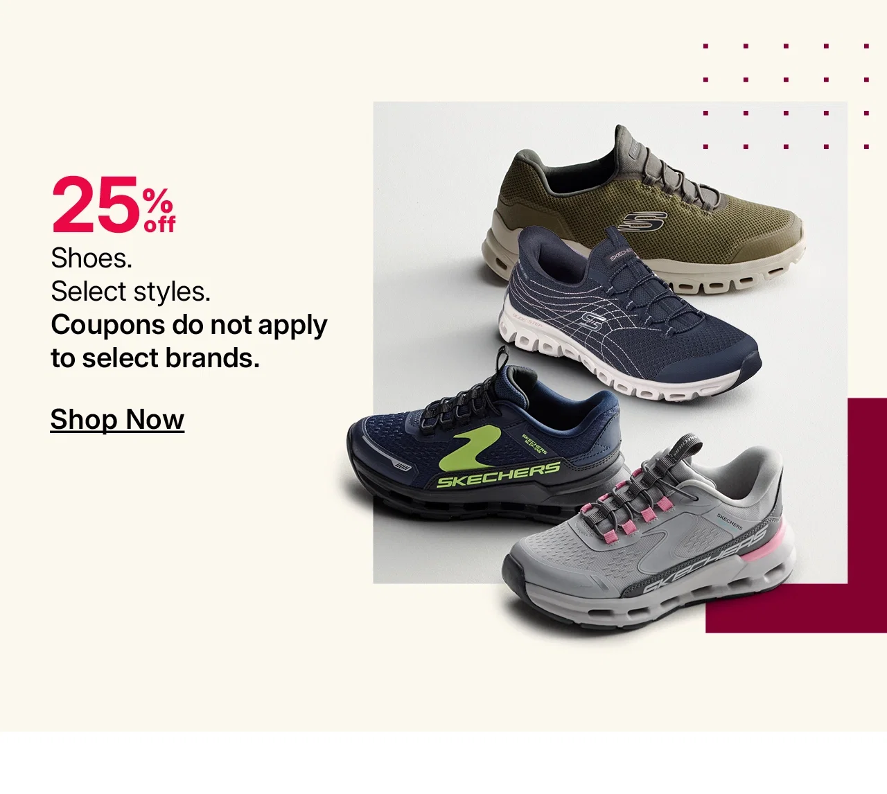 25% off shoes