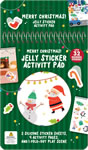 Merry Christmas! Jelly Sticker Activity Pad With 32 Reusable Stickers, Two Jelly Sticker Sheets, Five Activity Pages and One Foldout Scene!