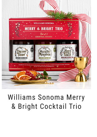 Williams Sonoma Merry & Bright Cocktail Trio