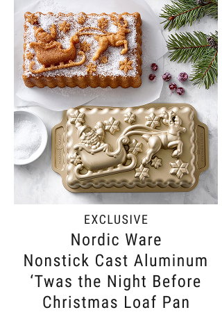 exclusive - Nordic Ware Nonstick Cast Aluminum ‘Twas the Night Before Christmas Loaf Pan