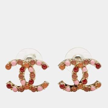 CC Multicolor Resin Gold Tone 
