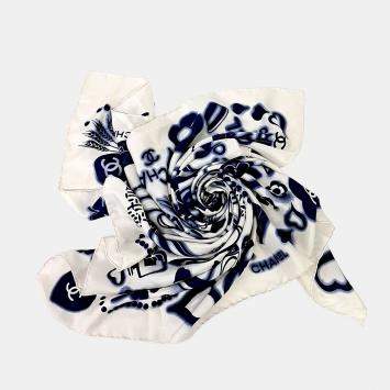 logo silk scarf
