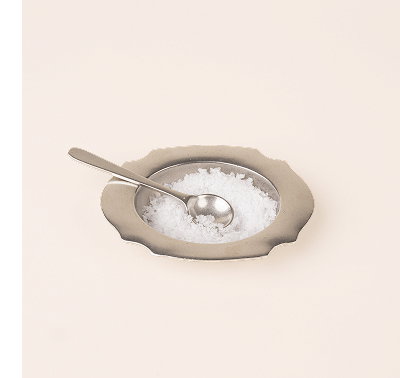 Pewter Salt Dish & Spoon