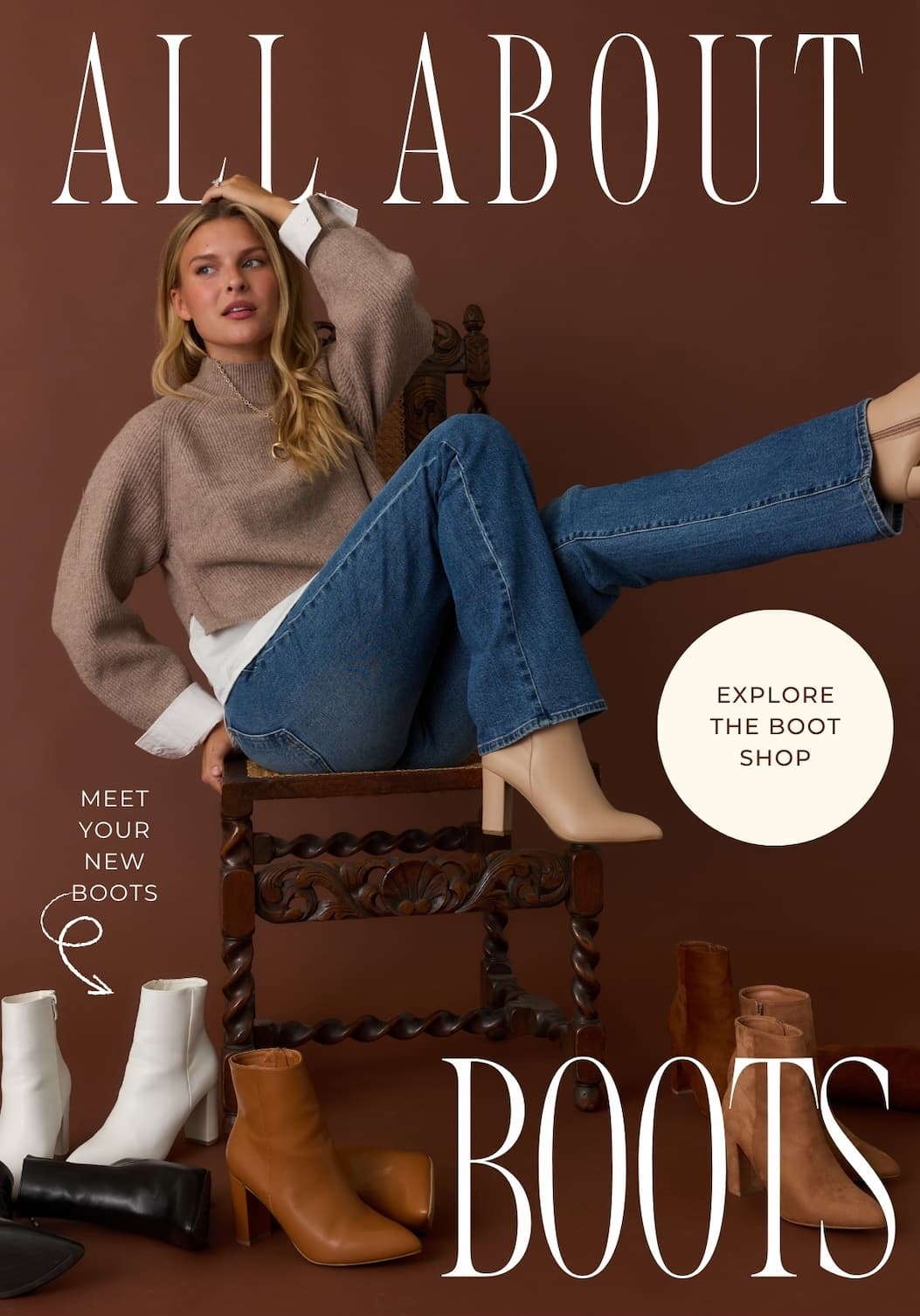 "All About Boots. Meet your new boots. Explore The Boot Shop."