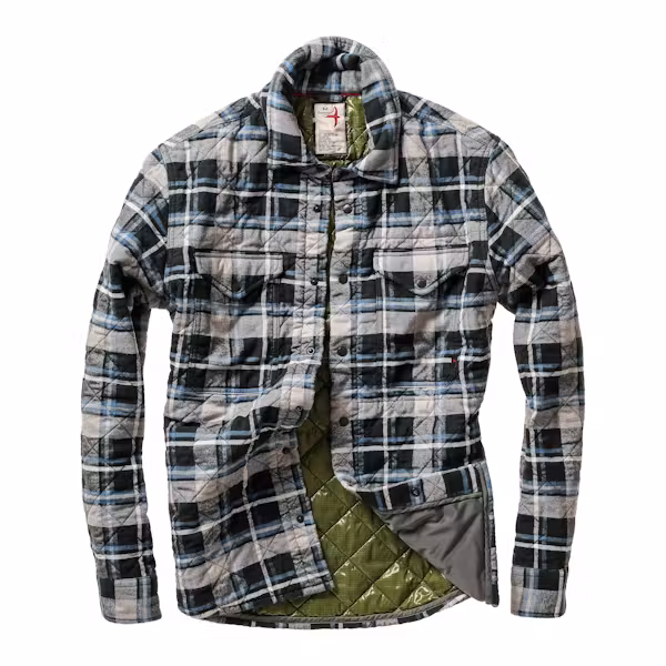 Quilted Flannel Shirt Jacket