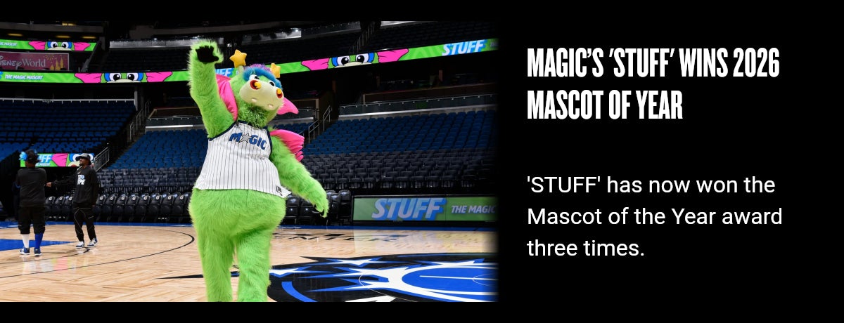 Magic’s 'STUFF' wins 2026 Mascot of Year