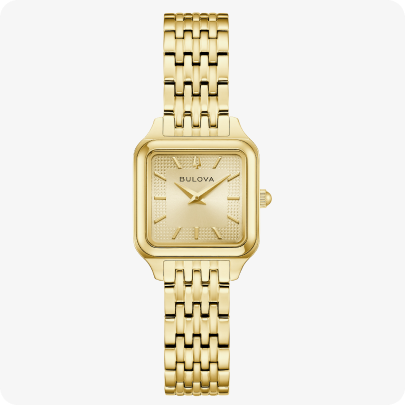 Bulova Classic Sutton Square Champagne Dial Gold Tone 97L191