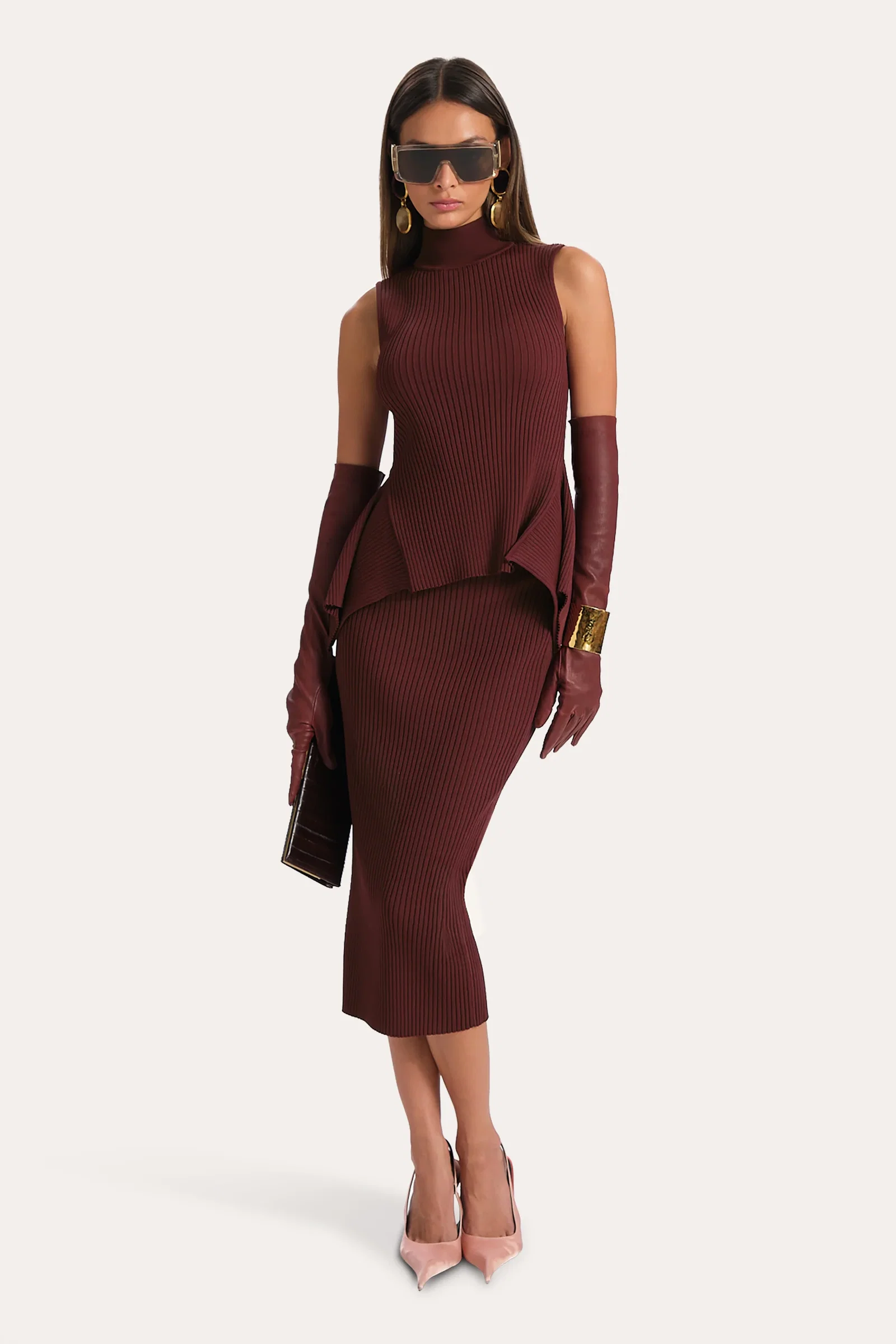 Image of Frankie Rib Sweater Skirt