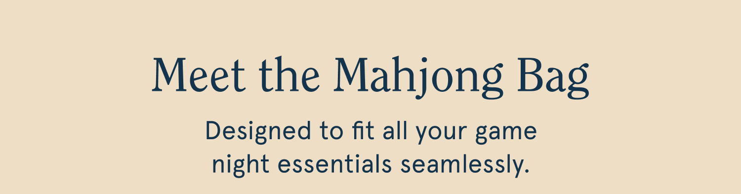 meet the mahjong bag