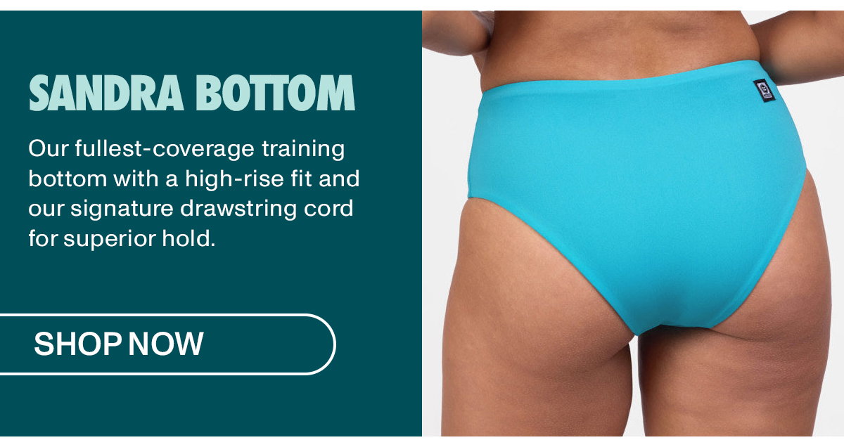 Sandra Bottom: Our fullest-coverage training bottom with a high-rise fit and our signature drawstring cord for superior hold.