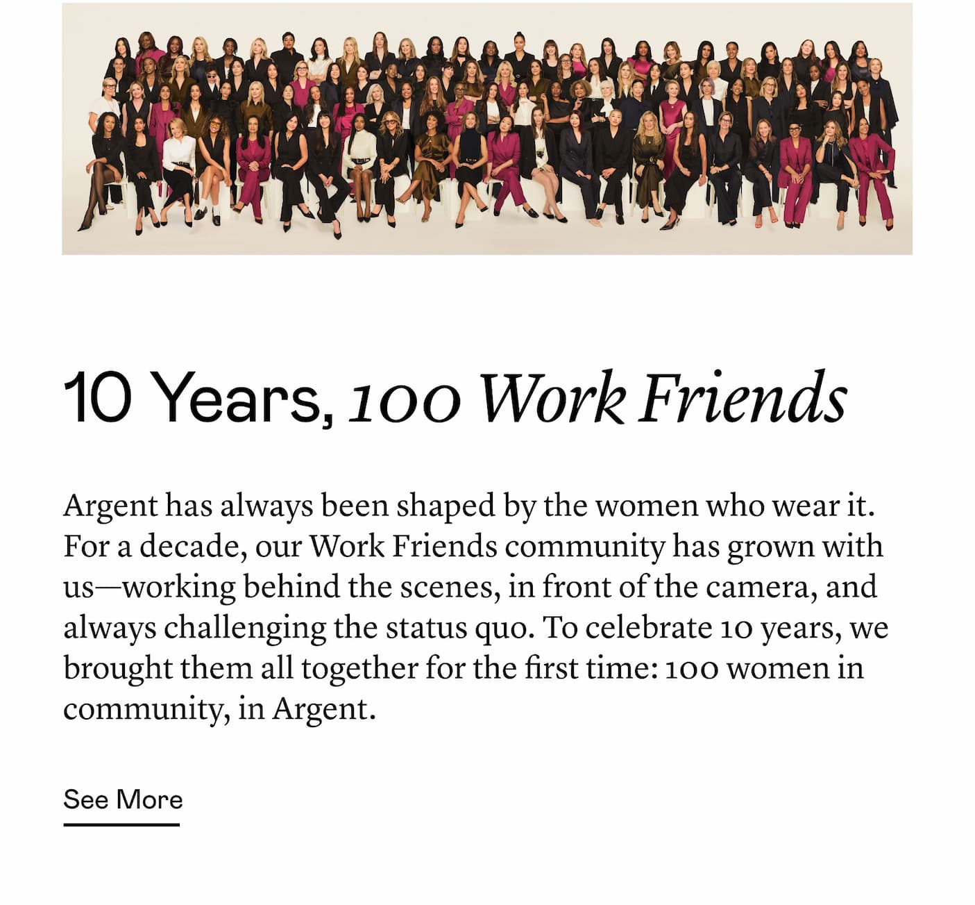 10 Years, 100 Work Friends