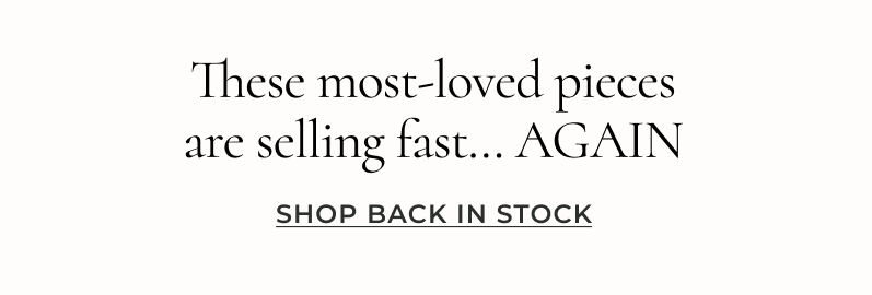Shop Back in Stock