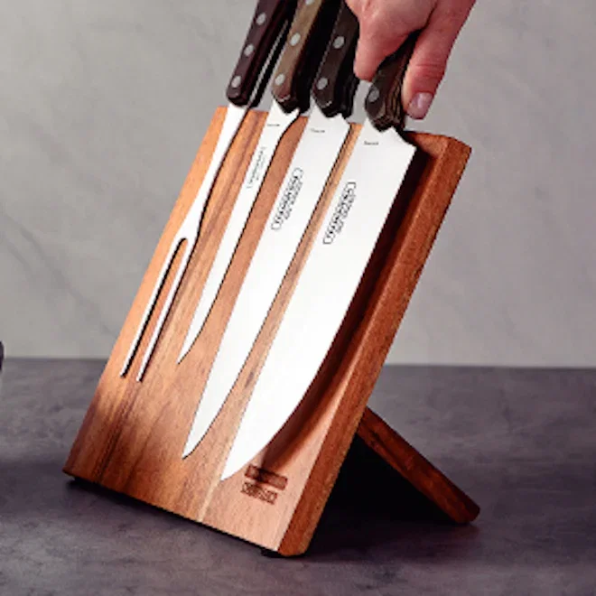 Tramontina BBQ Magnetic Knife Block Set, 4-Piece