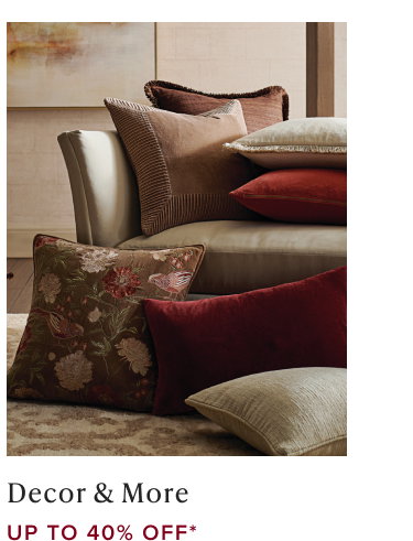 Shop up to 40% Off Decor & More