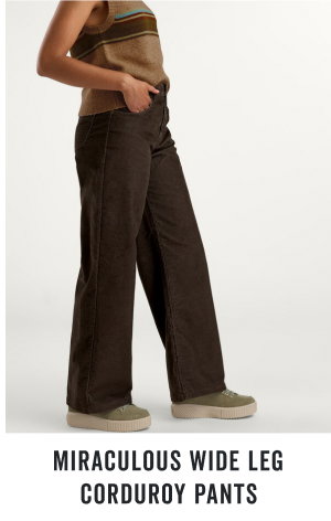 Shop the Miraculous Wide Leg Corduroy Pants