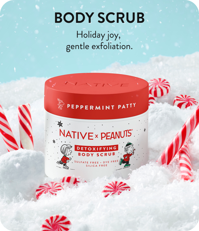 Body scrub holiday joy, Gentle exfoliation. 