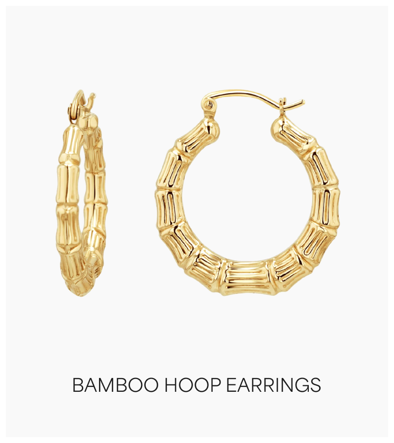 Bamboo Hoop Earrings