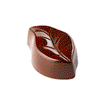 Image of Pavoni Polycarbonate Leaf Chocolate Mold