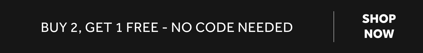 buy 2 get 1 free no code needed