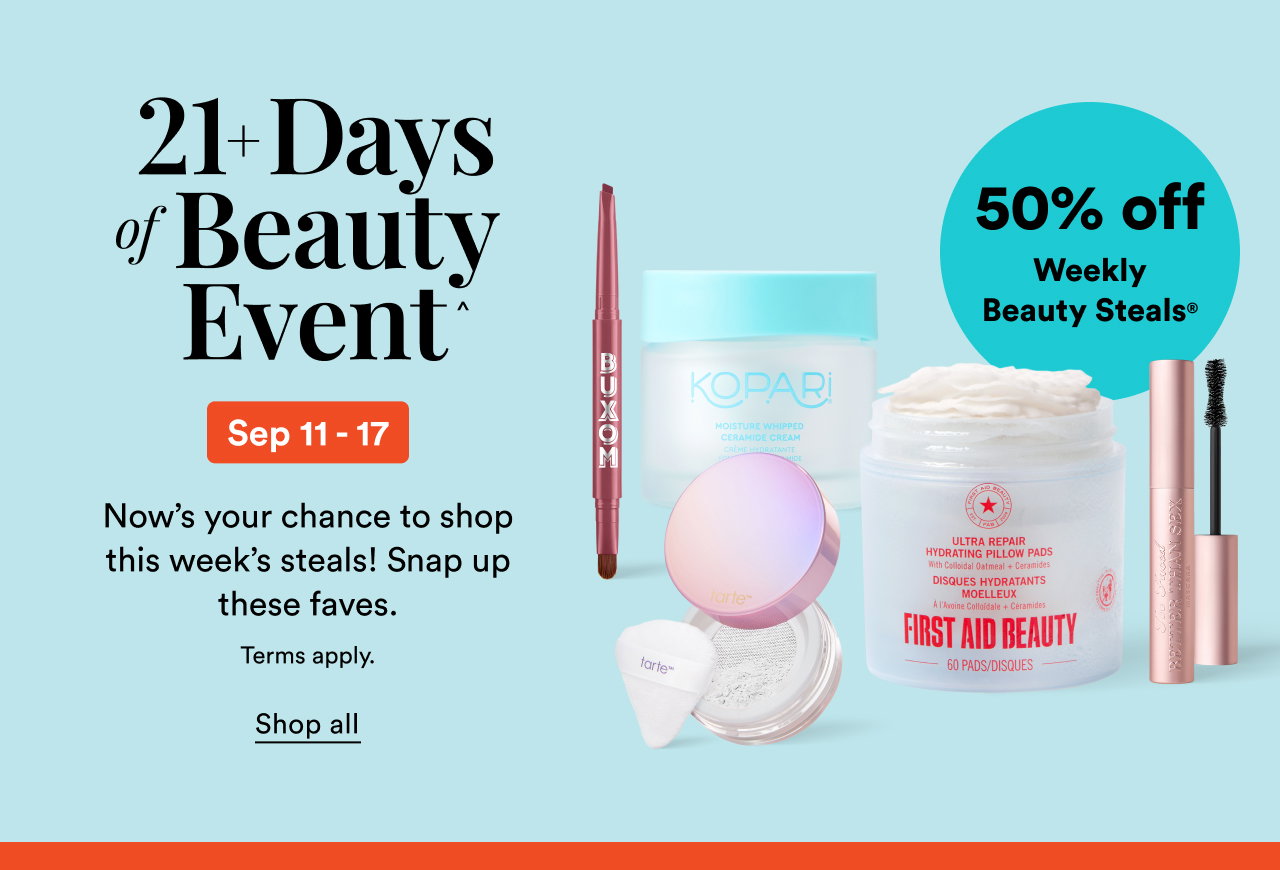 21+ Days of Beauty Event | Weekly Beauty Steals