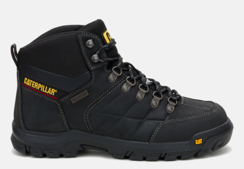 CAT Footwear - Men's Threshold Waterproof Steel Toe Work Boot - Black colorway.