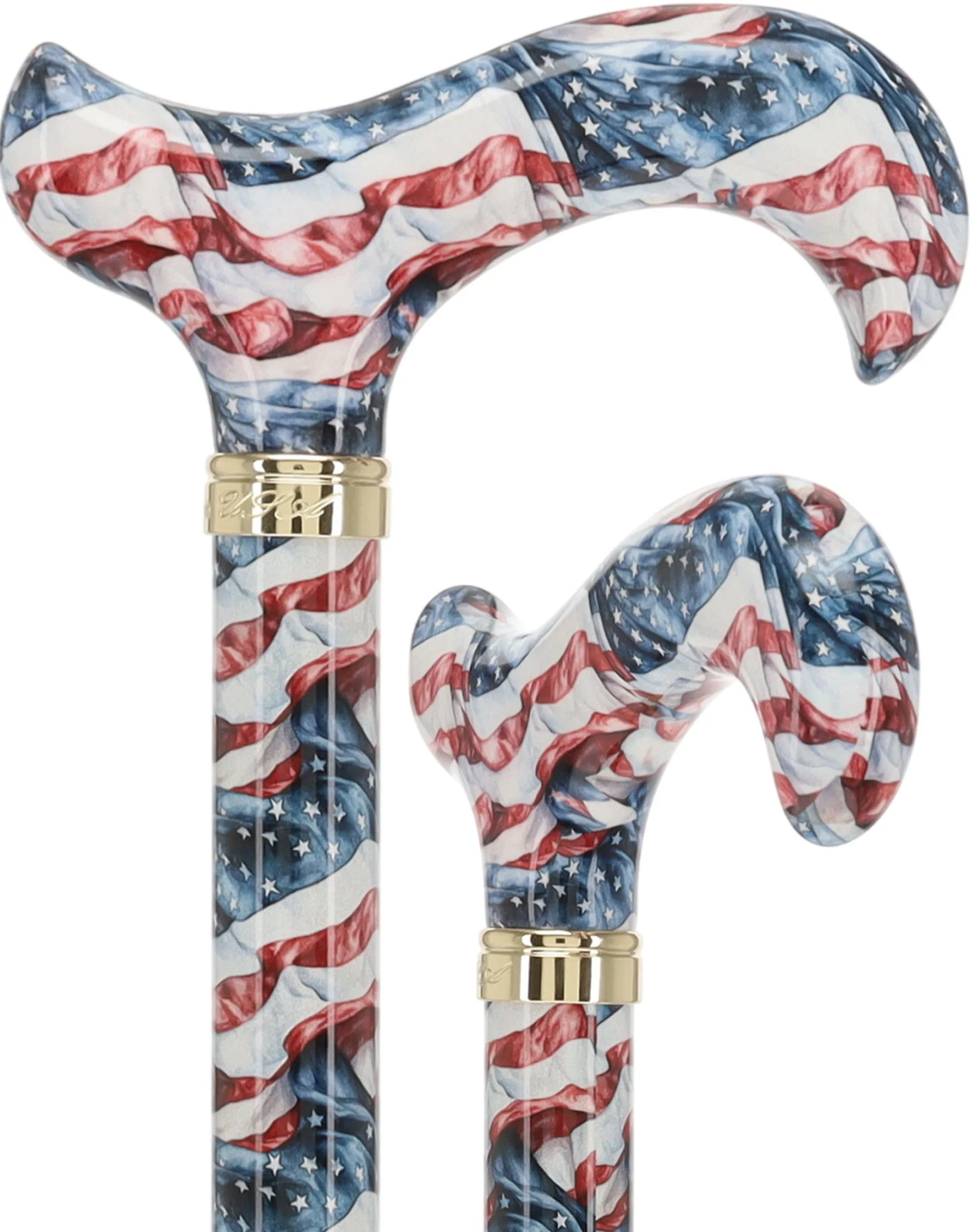 Image of The Americas Designer Cane:  Patterned Derby Handle